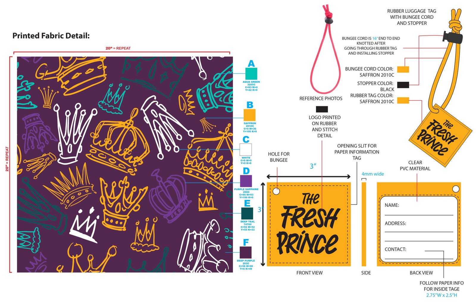 Fresh Prince Luggage Tag